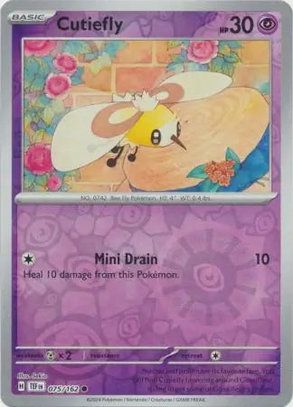 Temporal Forces Cutiefly #75/162 reverse holo